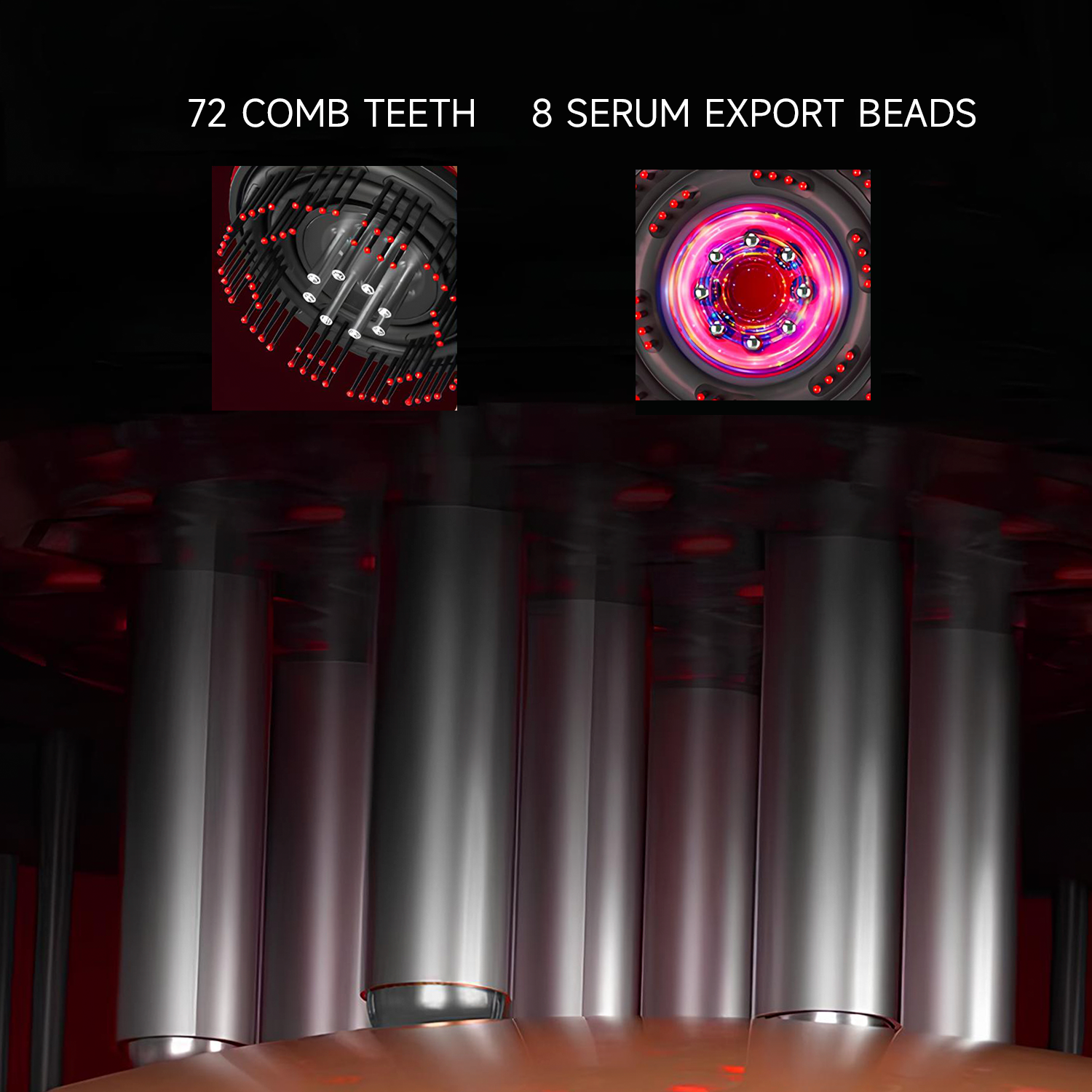 Red Light Therapy Massage Comb for Scalp and Hair