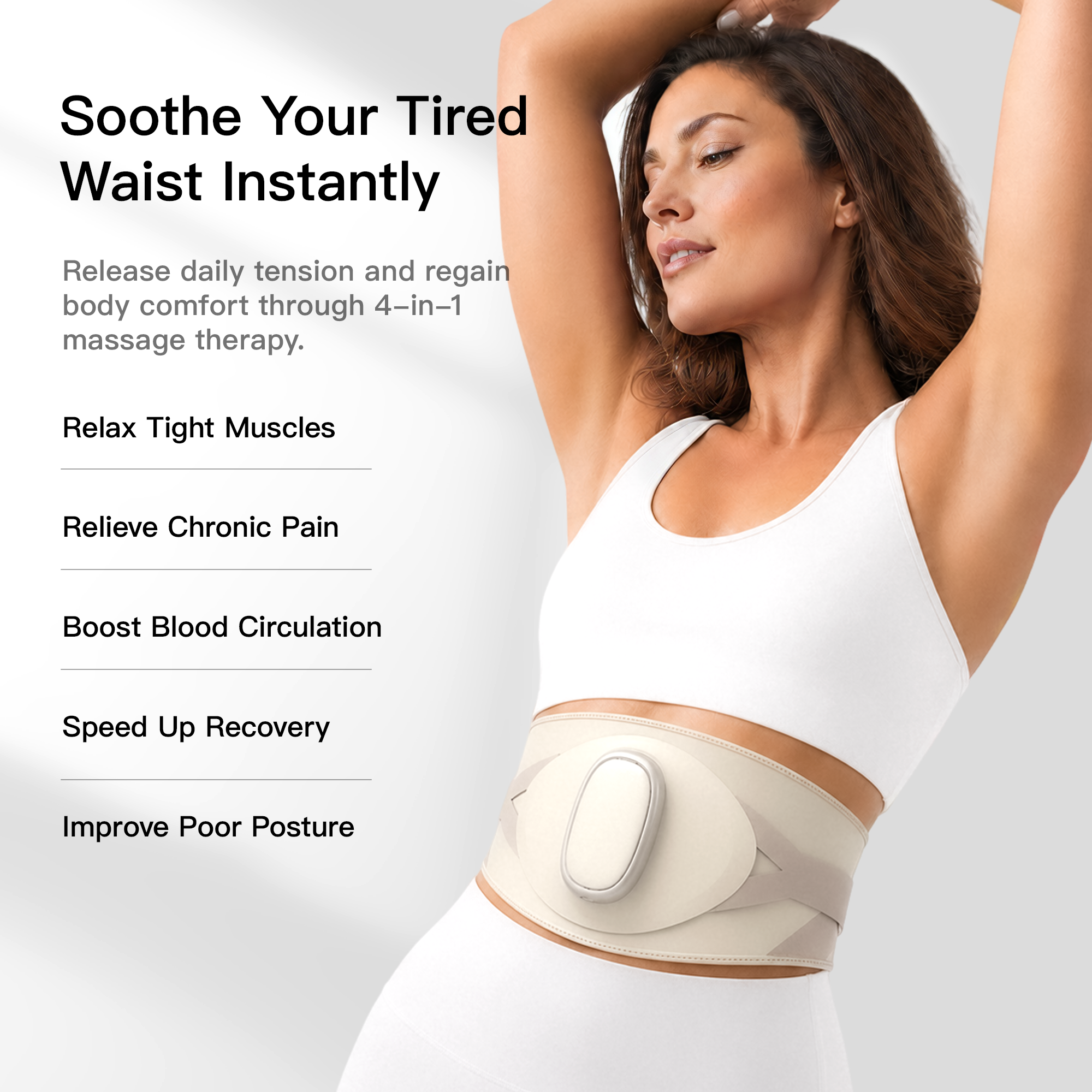 Swirise AeroHeat Compression Waist Massager