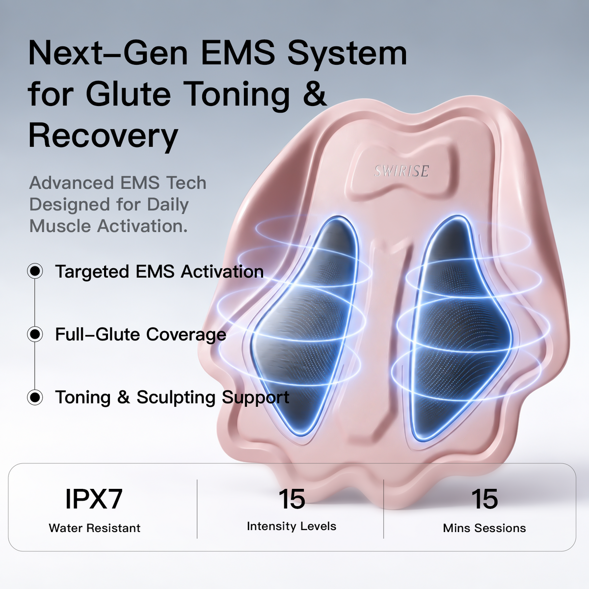 Swirise GluteSculpt EMS Toning Pad
