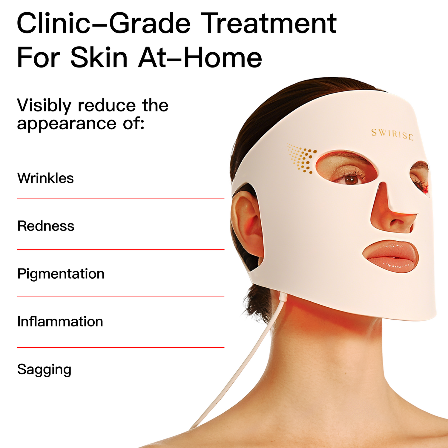 Swirise LED Light Therapy Face Mask