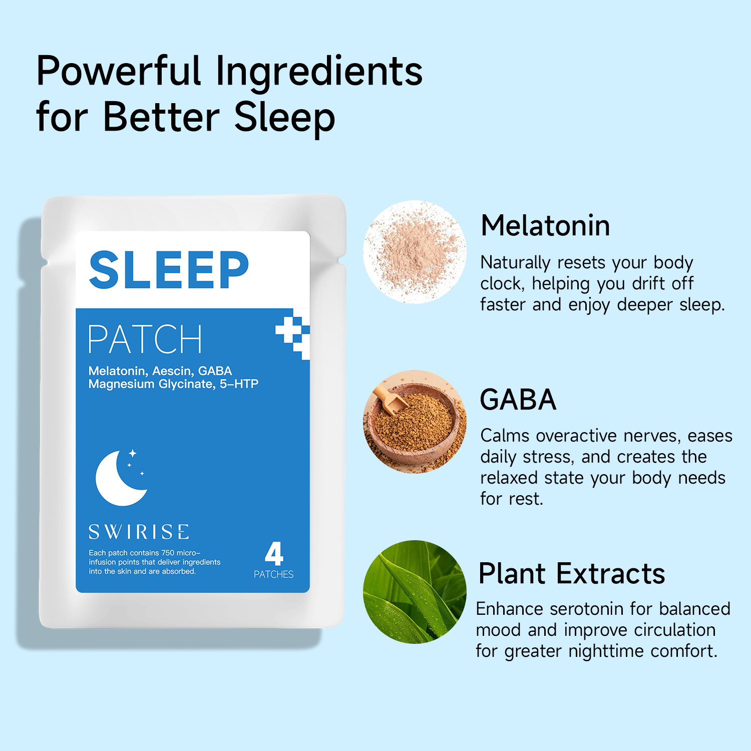 Swirise Sleep Micro-Infusion Patch
