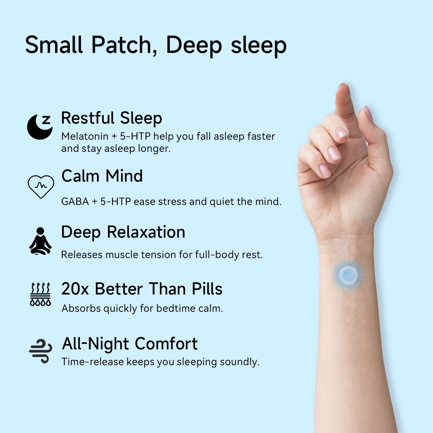 Swirise Sleep Micro-Infusion Patch