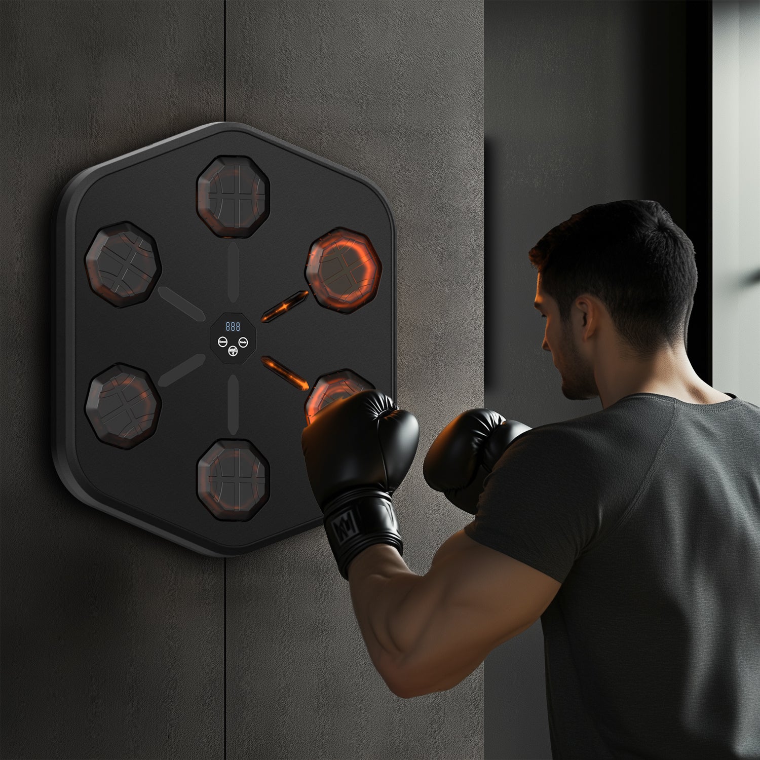 Swirise Music Boxing Machine with Boxing Gloves