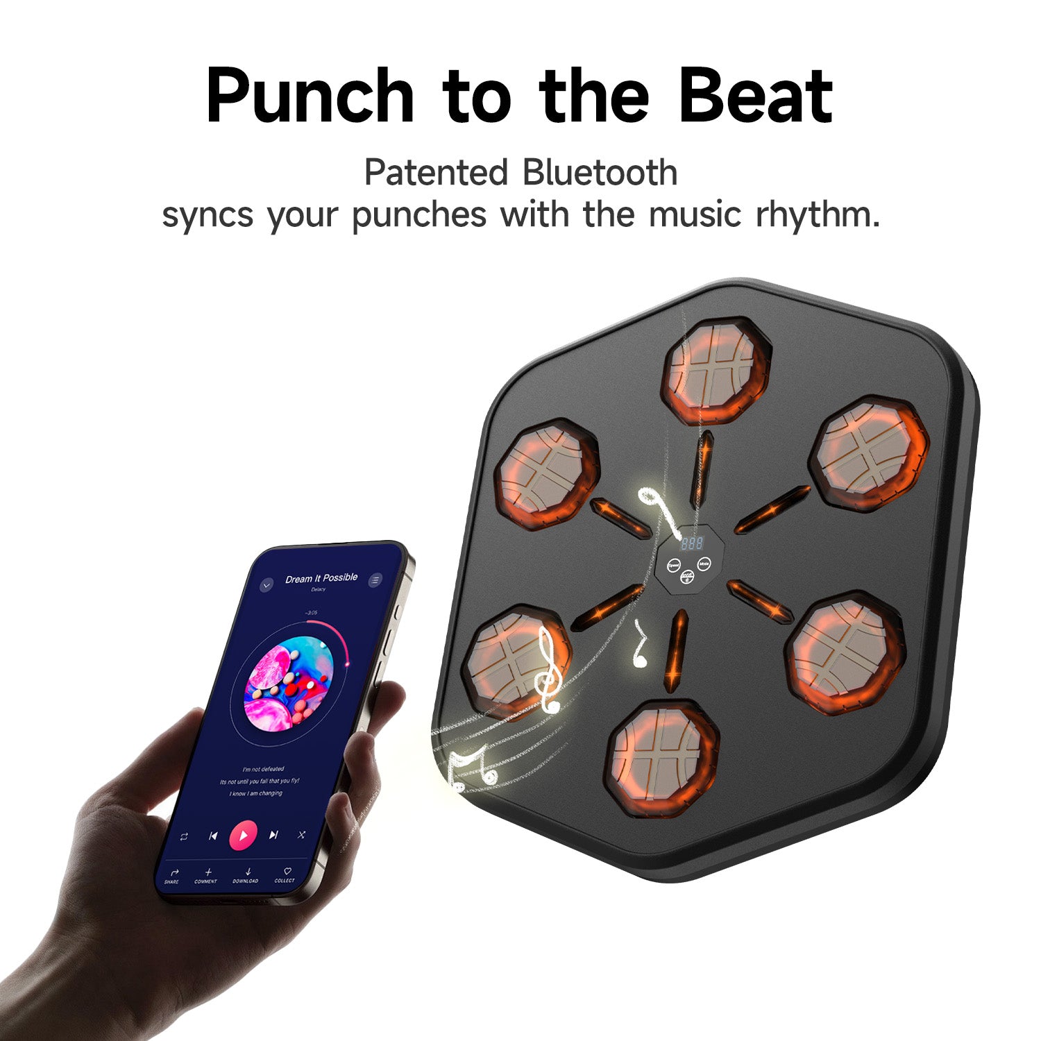 Swirise Music Boxing Machine with Boxing Gloves