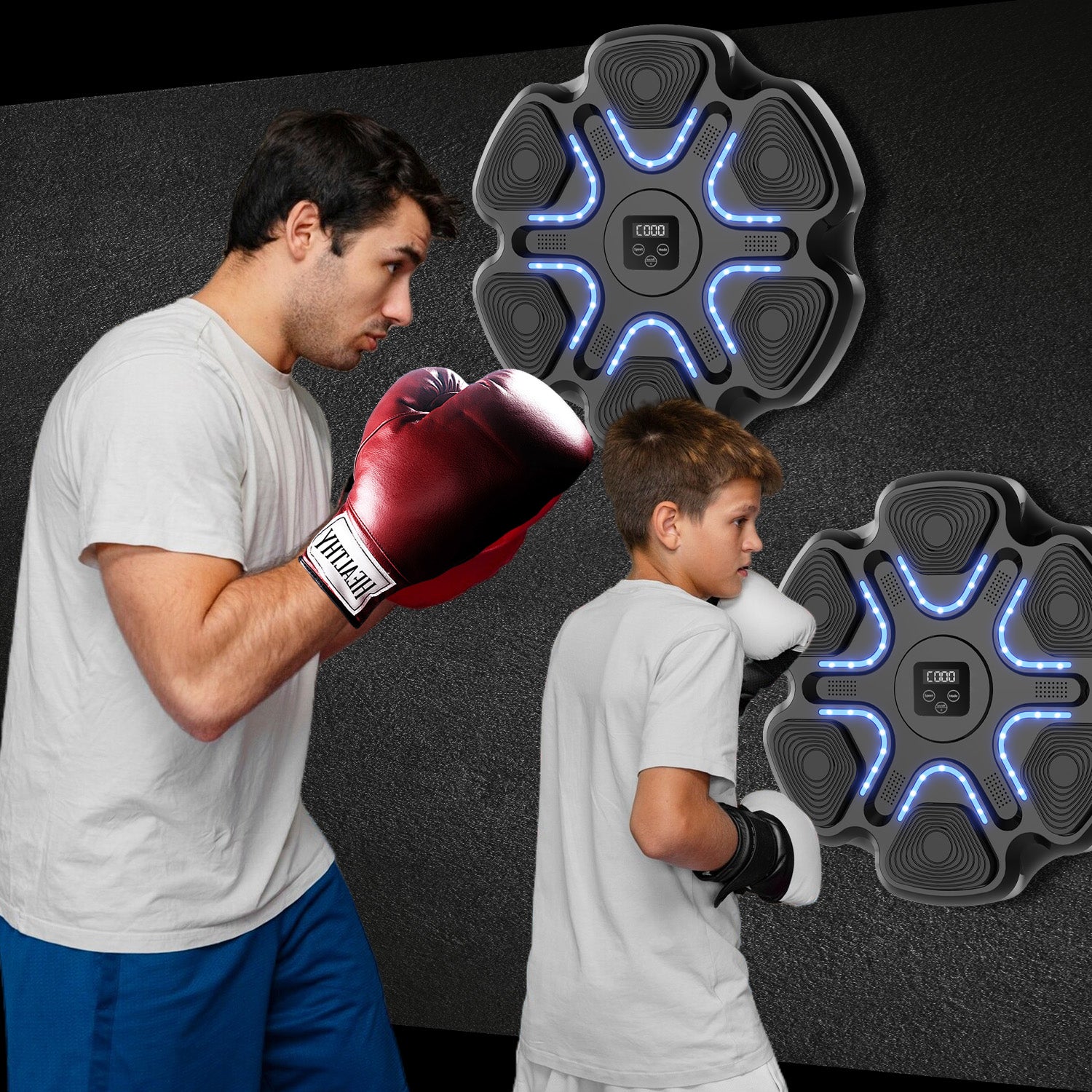 Swirise Music Boxing Machine with Boxing Gloves