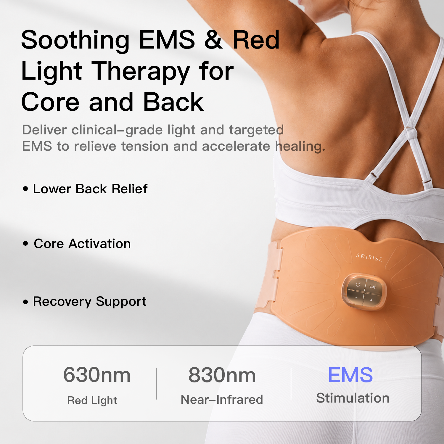 Swirise EMS Red Light Therapy Belt
