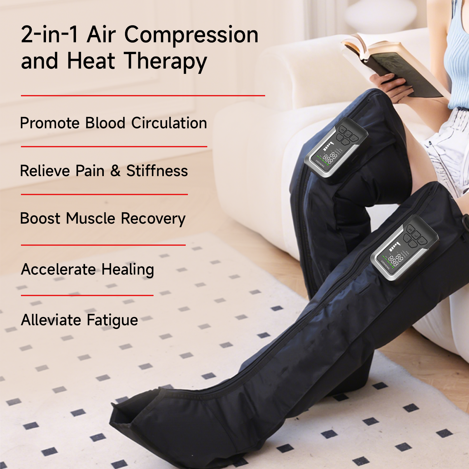 Air Compression &amp; Heat Therapy Boots