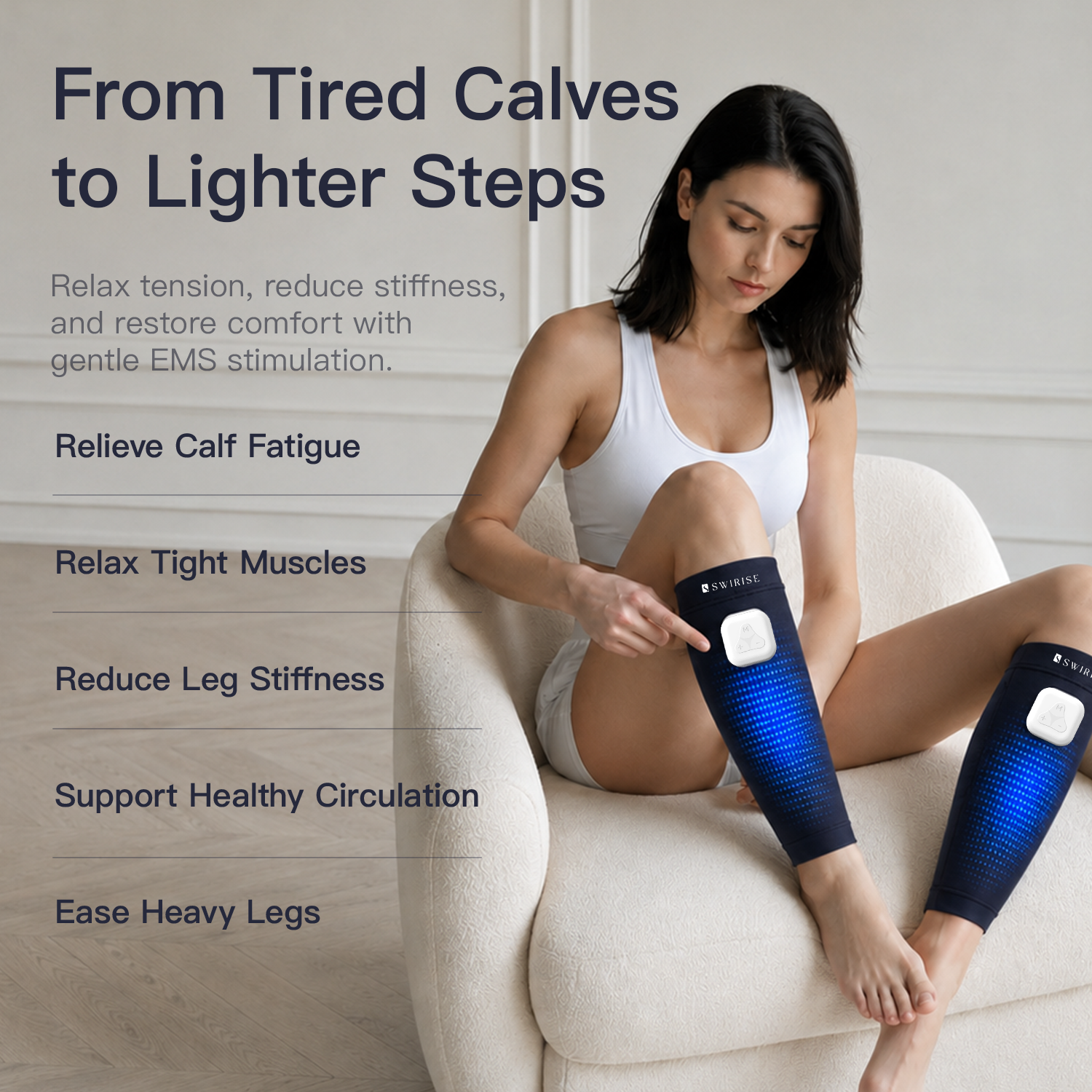 Swirise EMS Soothing Sleeves for Calf