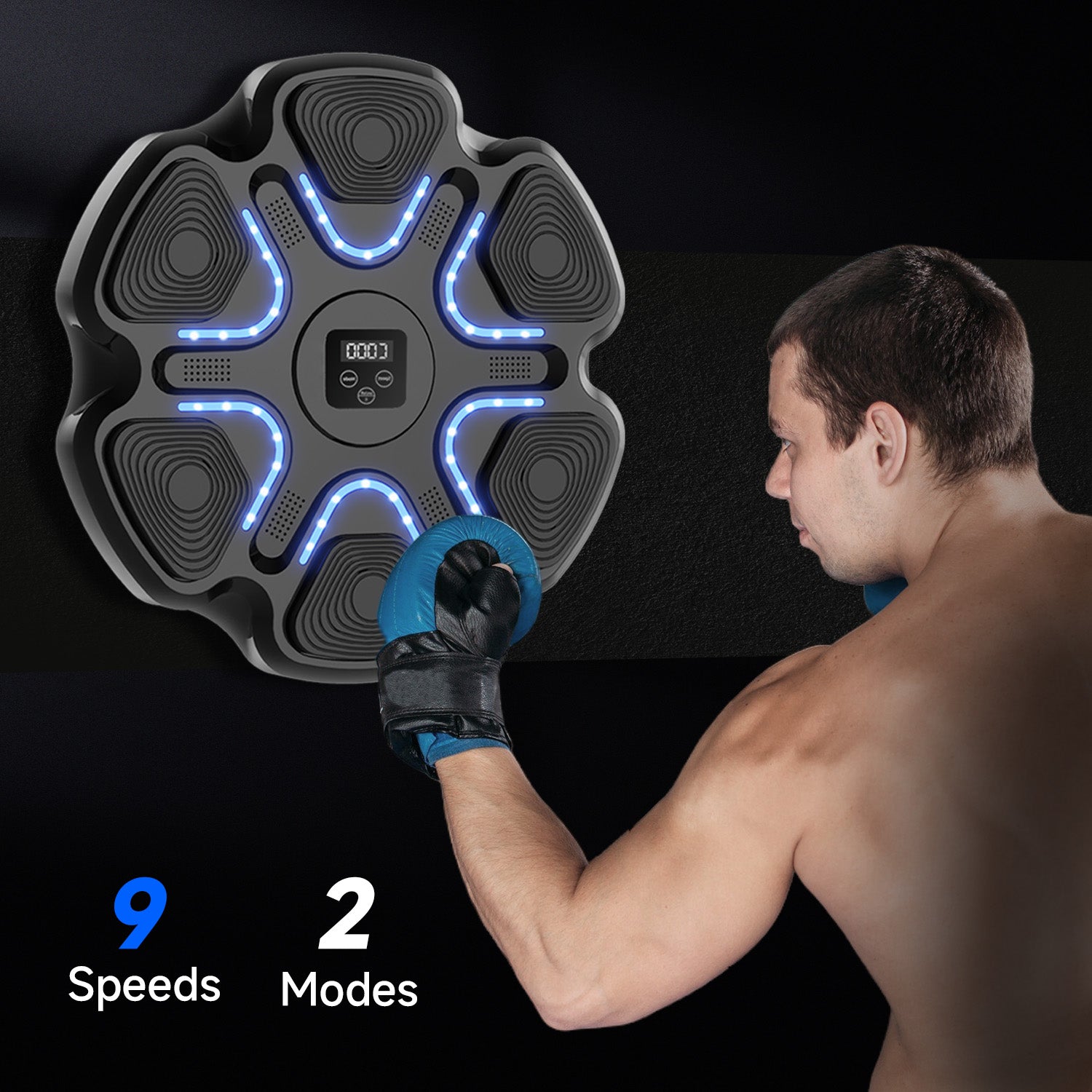 Swirise Music Boxing Machine with Boxing Gloves