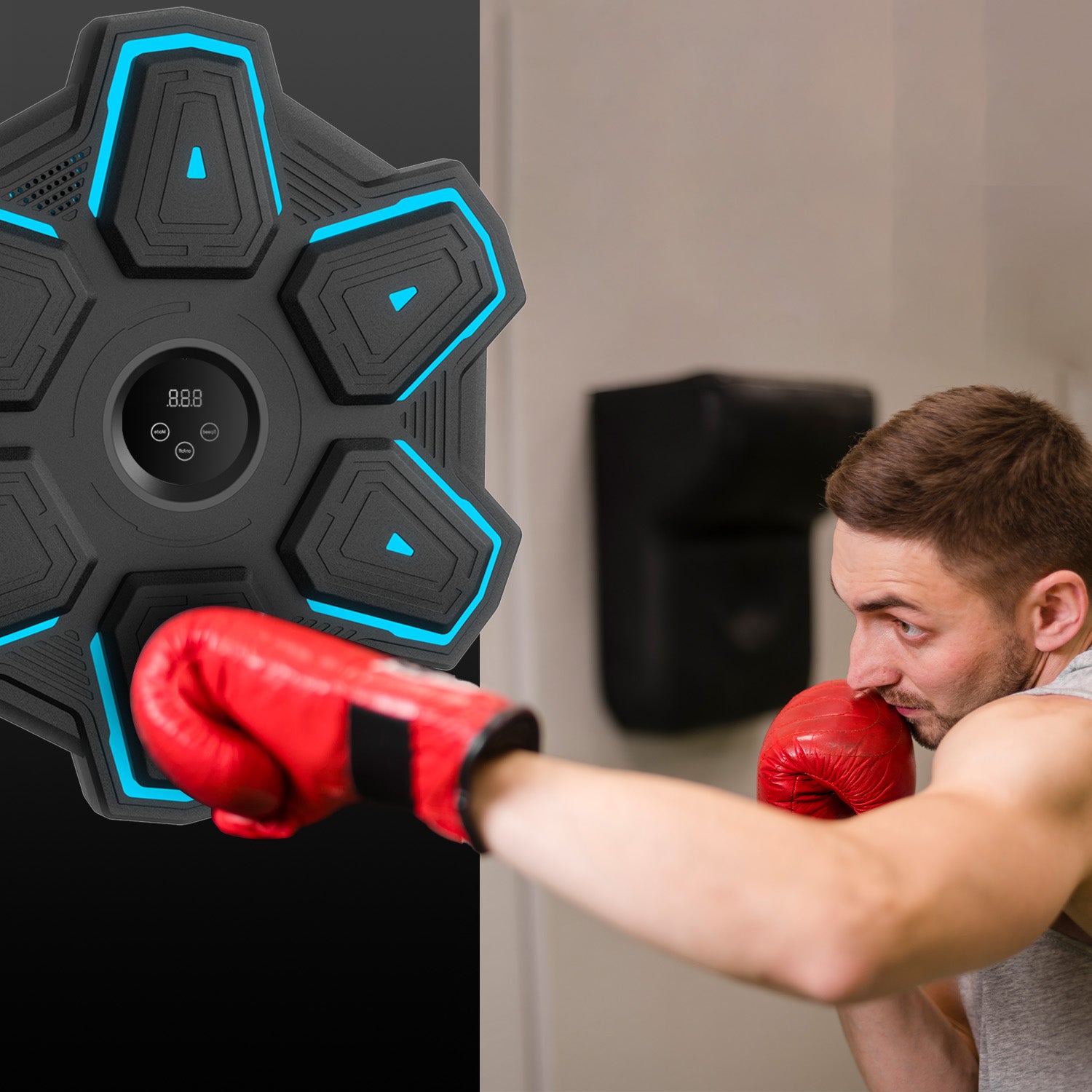 Swirise Music Boxing Machine with Boxing Gloves