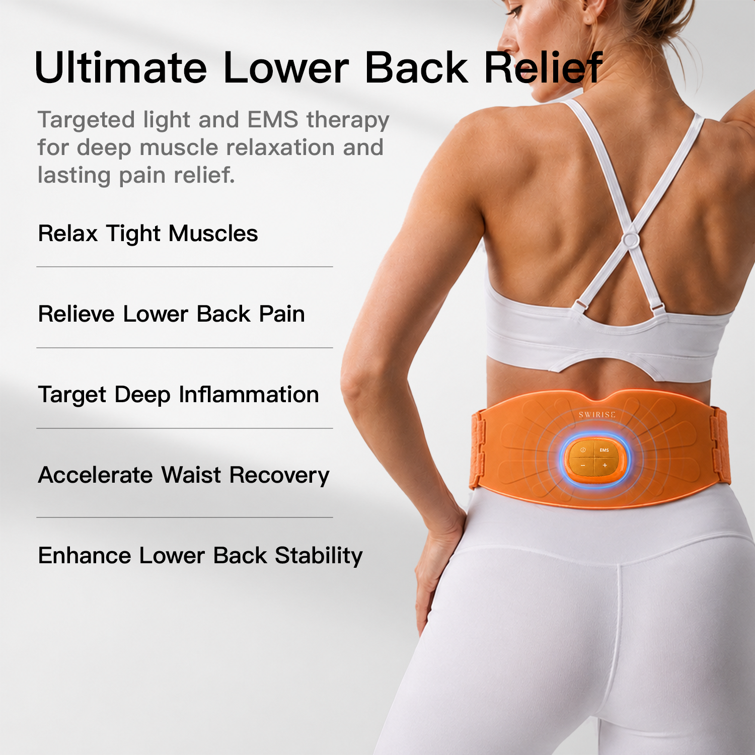 Swirise EMS Red Light Therapy Belt