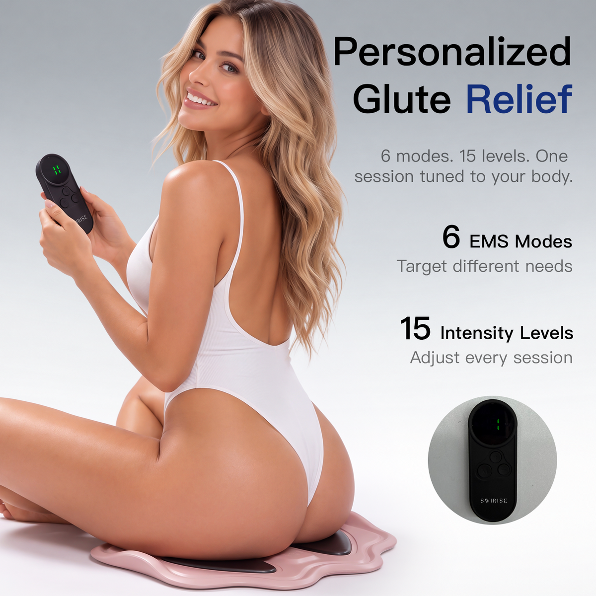 Swirise GluteSculpt EMS Toning Pad