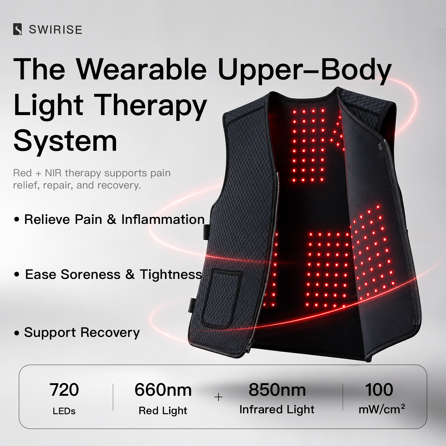 Swirise Red Light Therapy Vest