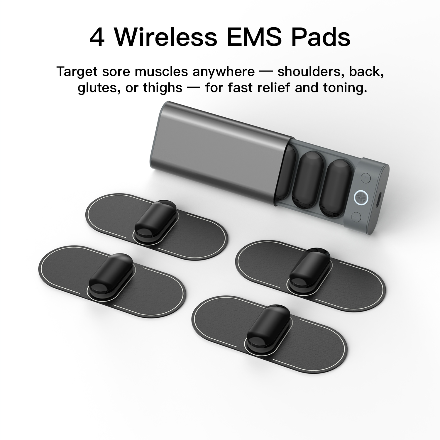 Swirise Wireless 4-Pad EMS Muscle Stimulator