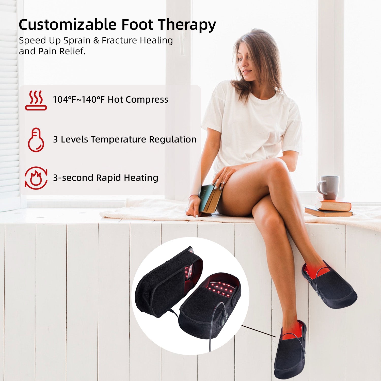 Swirise Red Light Therapy Shoes